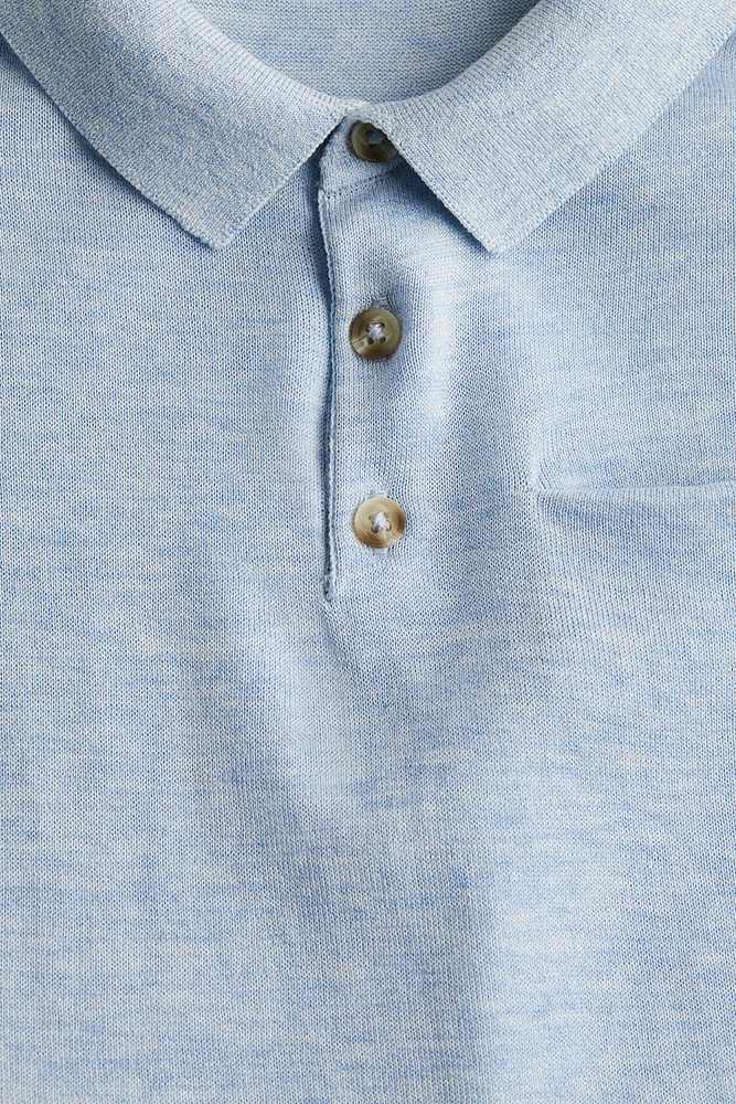 Silk-blend Polo Shirt