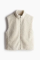 Loose Fit Teddy Fleece Vest