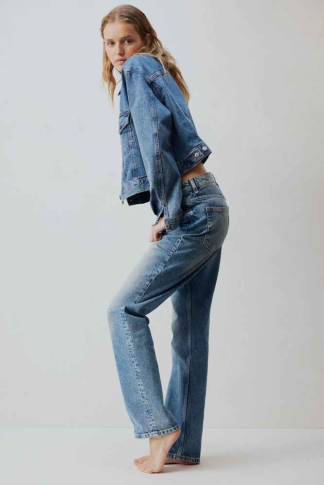 Jean Taille Haute Coupe Droite