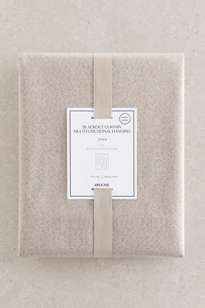 Lot de 2 rideaux occultants
