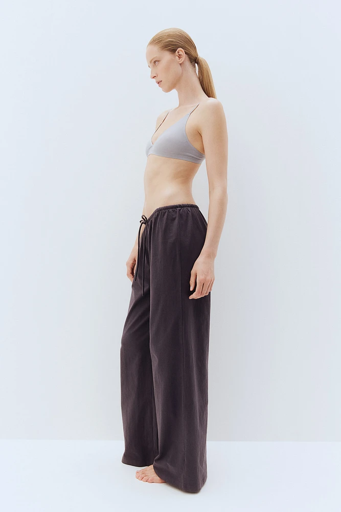 Wide-leg Jersey Pants