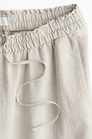 Pantalon MAMA Before & After en lin mélangé