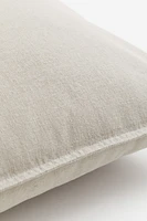 Housse de coussin en lin mélangé