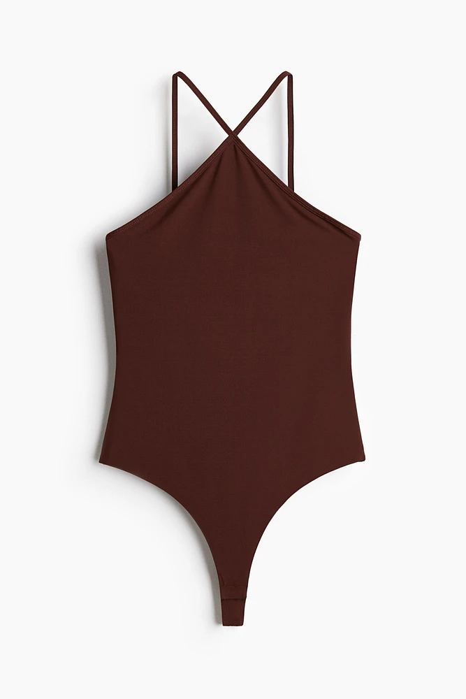 Maillot tanga en crêpe