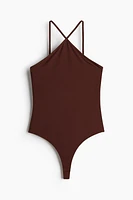 Maillot tanga en crêpe