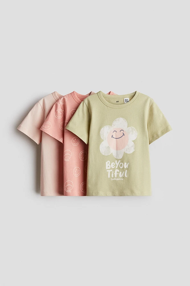 3-pack Printed Jersey Tops