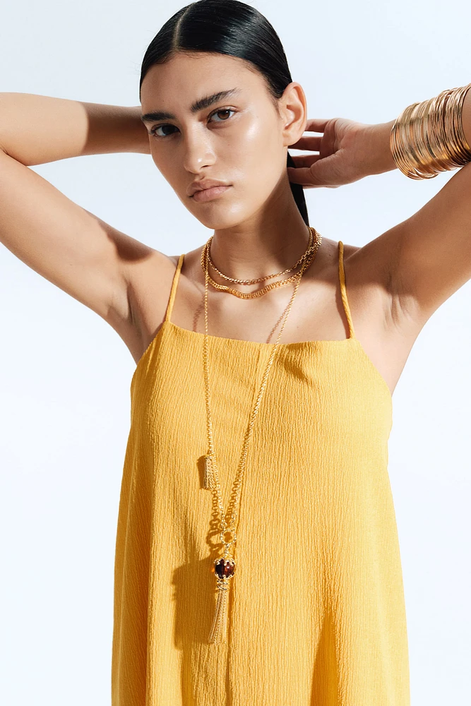 Crinkled Slip Dress