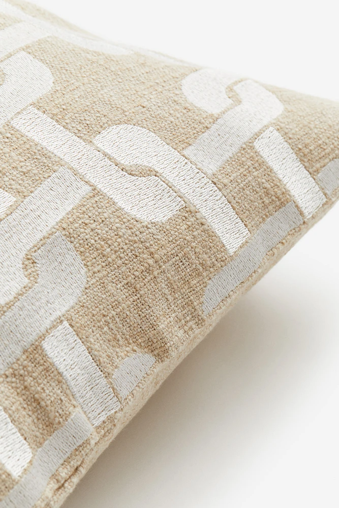 Linen-blend Cushion Cover