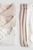 6-piece Bodysuit and Pants Set