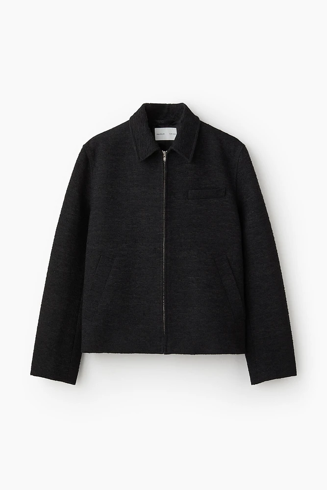 Textured Overshirt Jacket