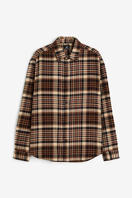 Loose Fit Flannel Shirt