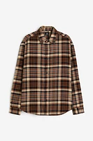 Loose Fit Flannel Shirt