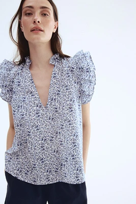 Blouse à volants