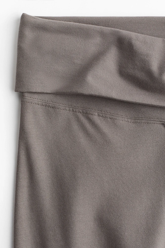 Foldover-Waist Jersey Pants