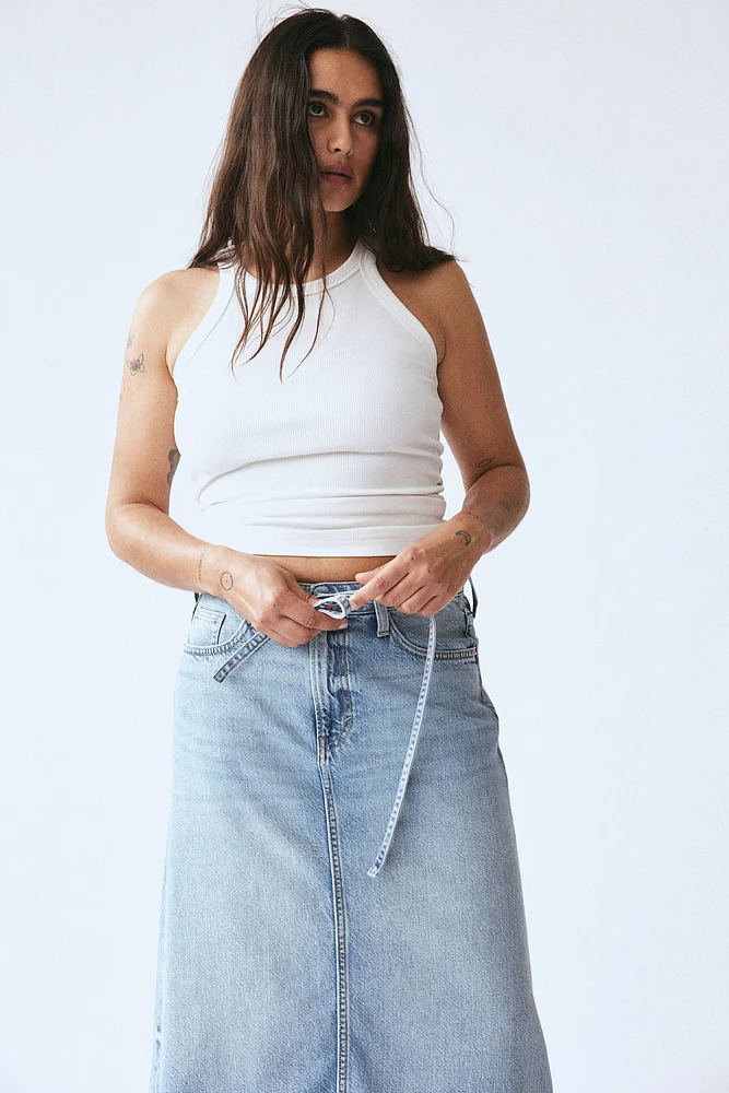 Feather Soft Denim Skirt