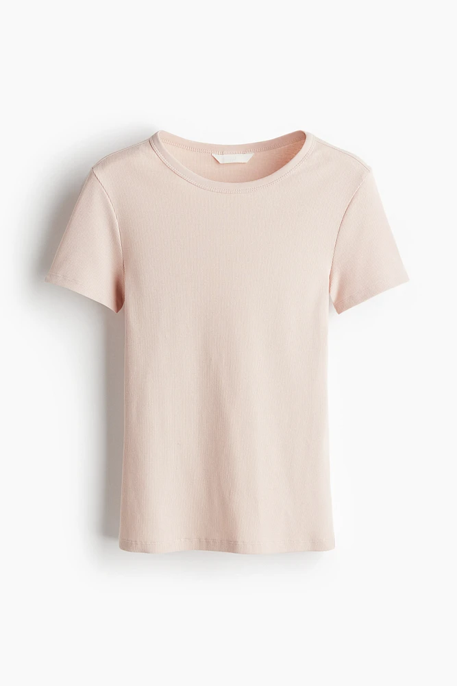 T-shirt côtelé