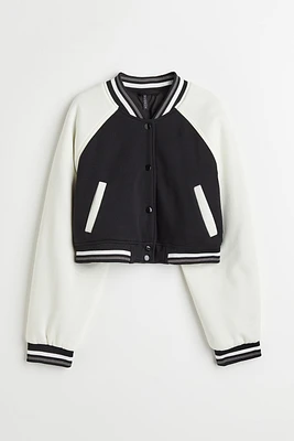 Crop Baseball Jacket