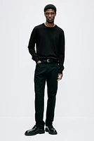 Slim Fit Fine-Knit Sweater