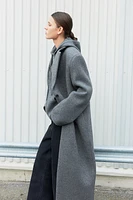 Long Wool-blend Coat