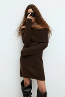 Off-the-Shoulder Knit Dress