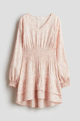 Smocked-Detail Dress