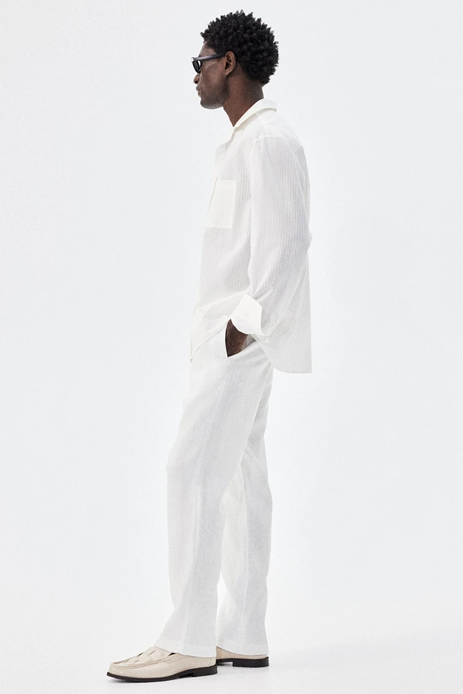 Pantalon classique en lin