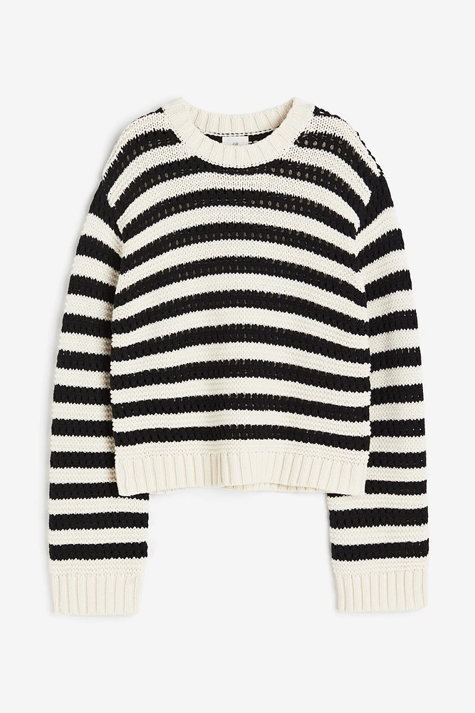 Hole-knit Sweater
