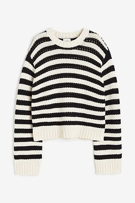 Hole-knit Sweater