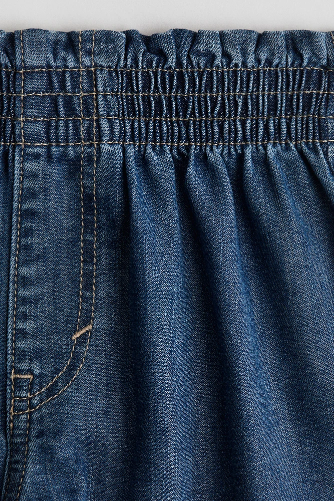Loose Fit Denim Shorts