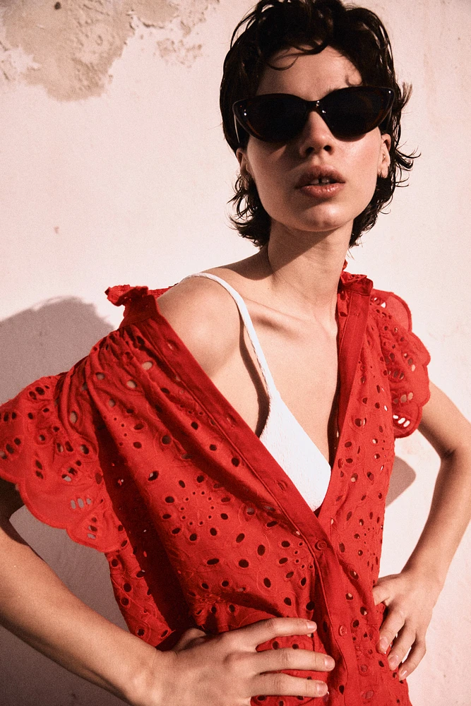 Eyelet Embroidery Dress