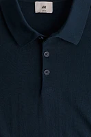 Slim Fit Silk-blend Polo Shirt