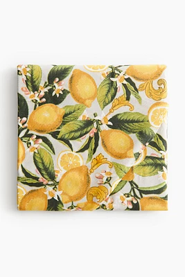 Round Water-Repellent Tablecloth