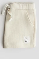 Waffled Cotton Shorts