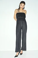 Ribbed bandeau jumpsuit