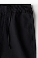 Pantalon décontracté en sergé de coton mélangé