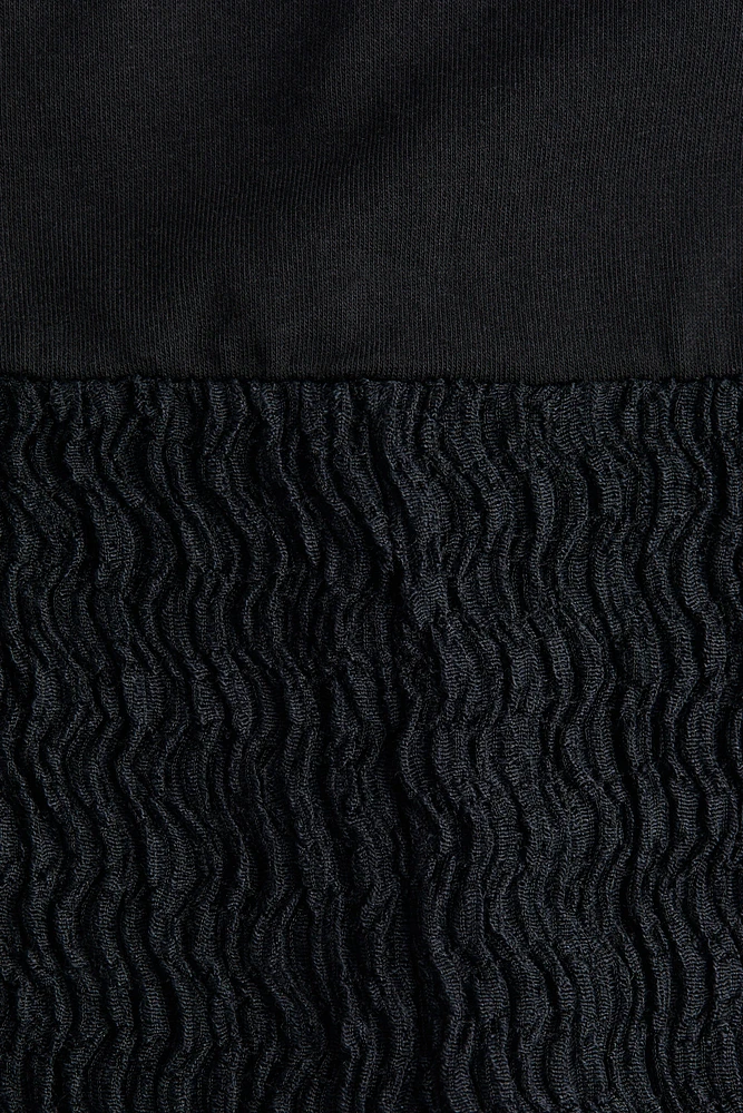 MAMA Textured Jersey Pants
