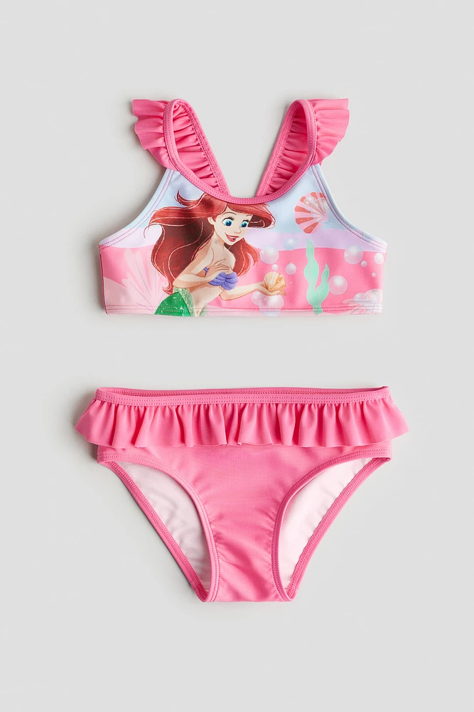 Bikini imprimé avec volants