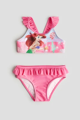 Bikini imprimé avec volants