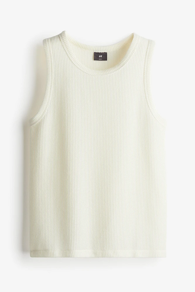 Slim Fit Knit Tank Top