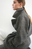 Tie-Belt Felted Coat