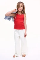 Wide-Leg Jersey Pants