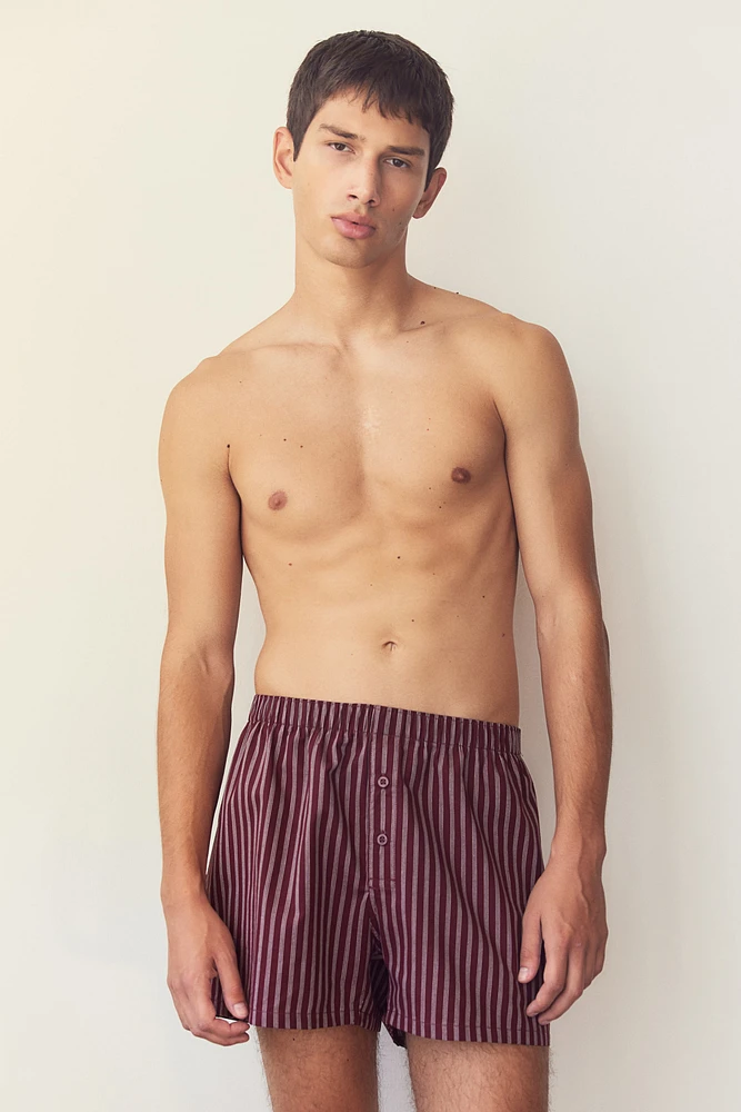 3-pack Woven Cotton Boxer Shorts