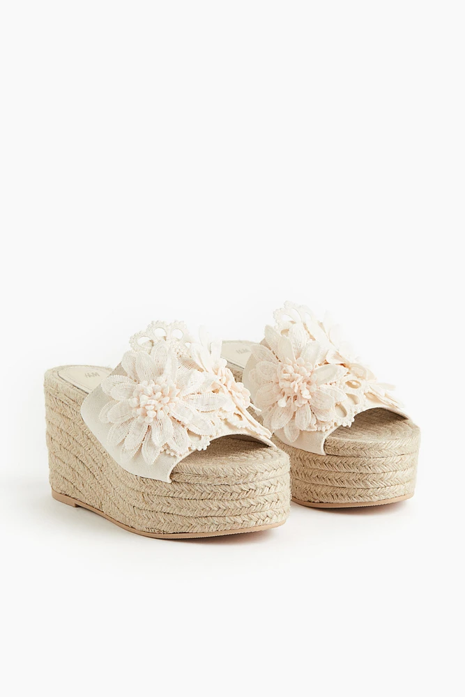 Wedge-heeled Espadrille Sandals