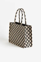 Jacquard-weave Shopper