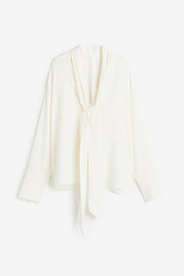 Blouse with Tie Detail