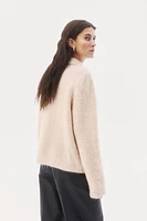 Mohair-blend Cardigan with Collar