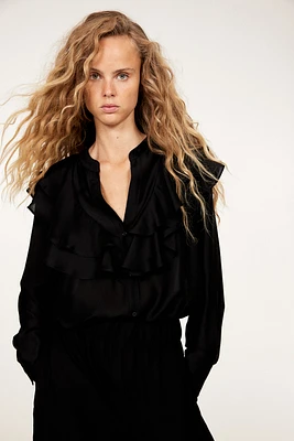 Blouse à volant