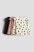 3-pack Ruffle-Trimmed Jersey Tops