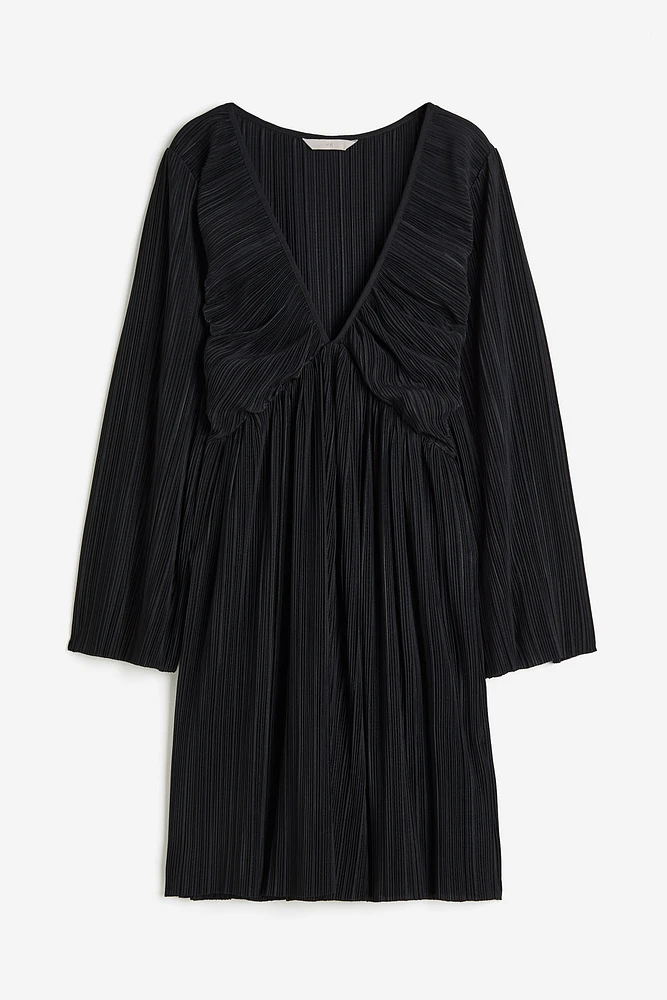 Pleated Jersey Dress