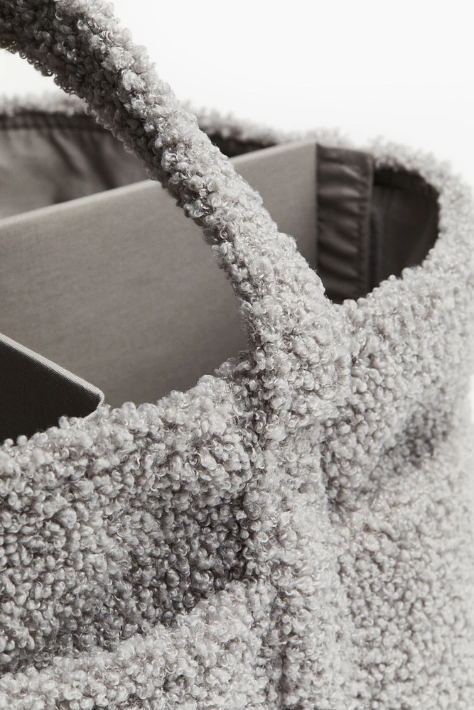 Sac à langer en tissu peluche